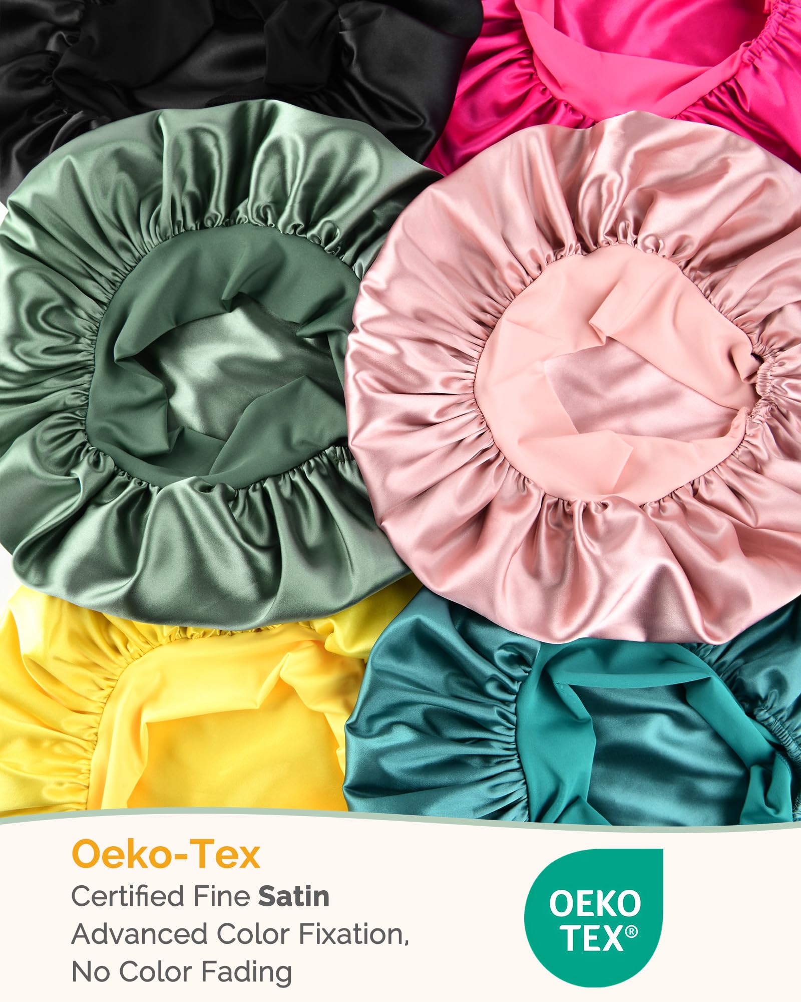 YANIBEST Adjustable Satin Bonnet