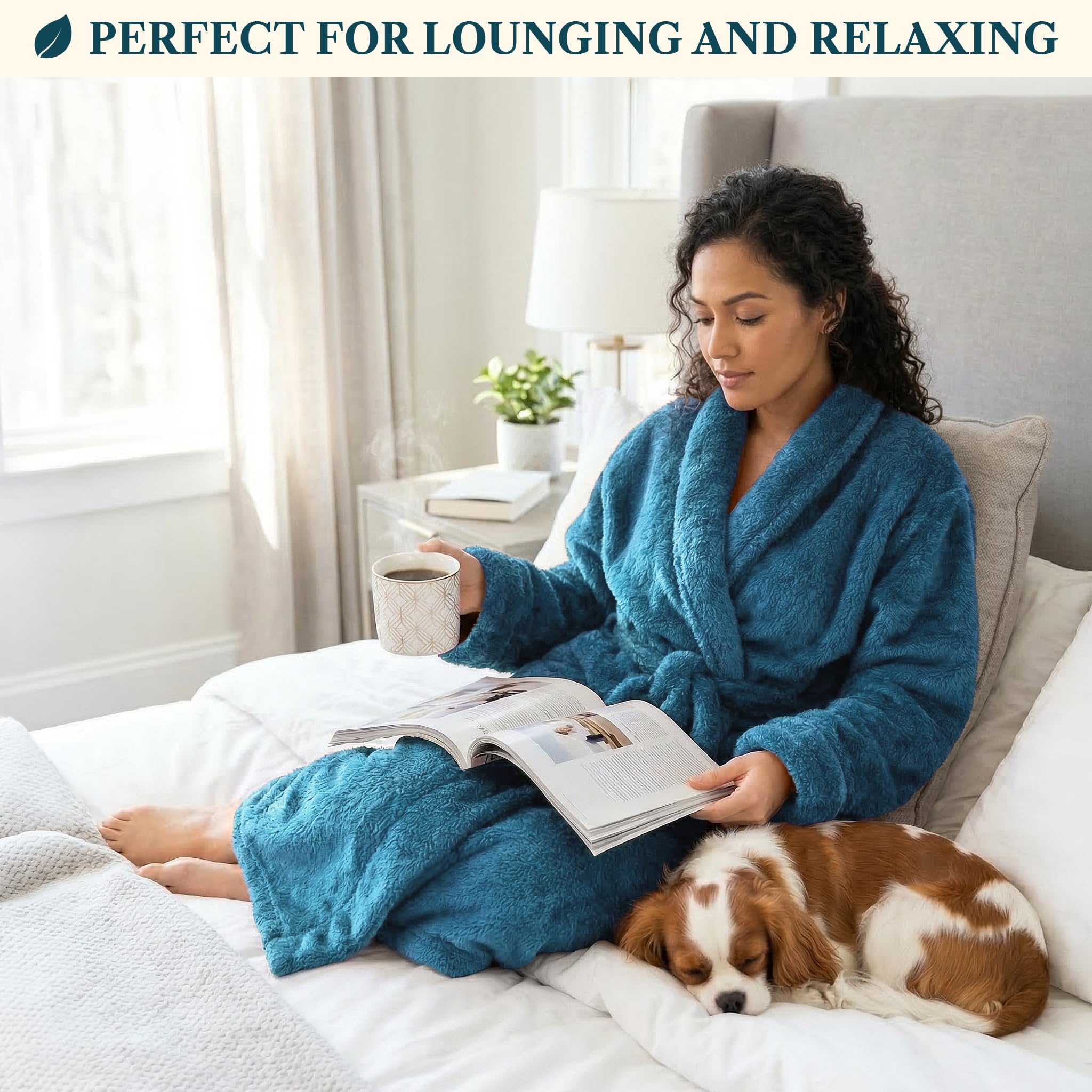 PAVILIA Plush Sherpa Robe