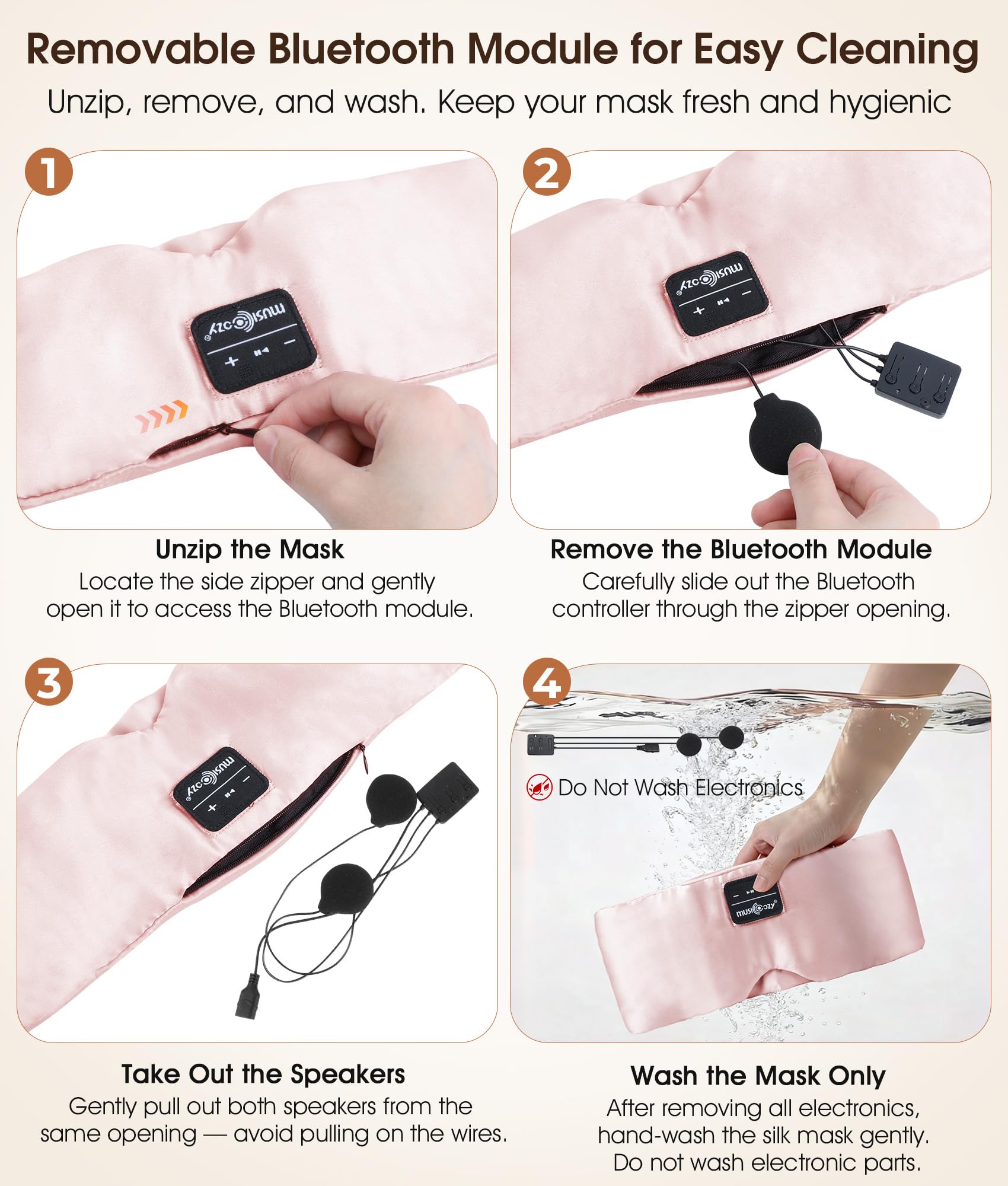 Mulberry Silk Bluetooth Sleep Mask