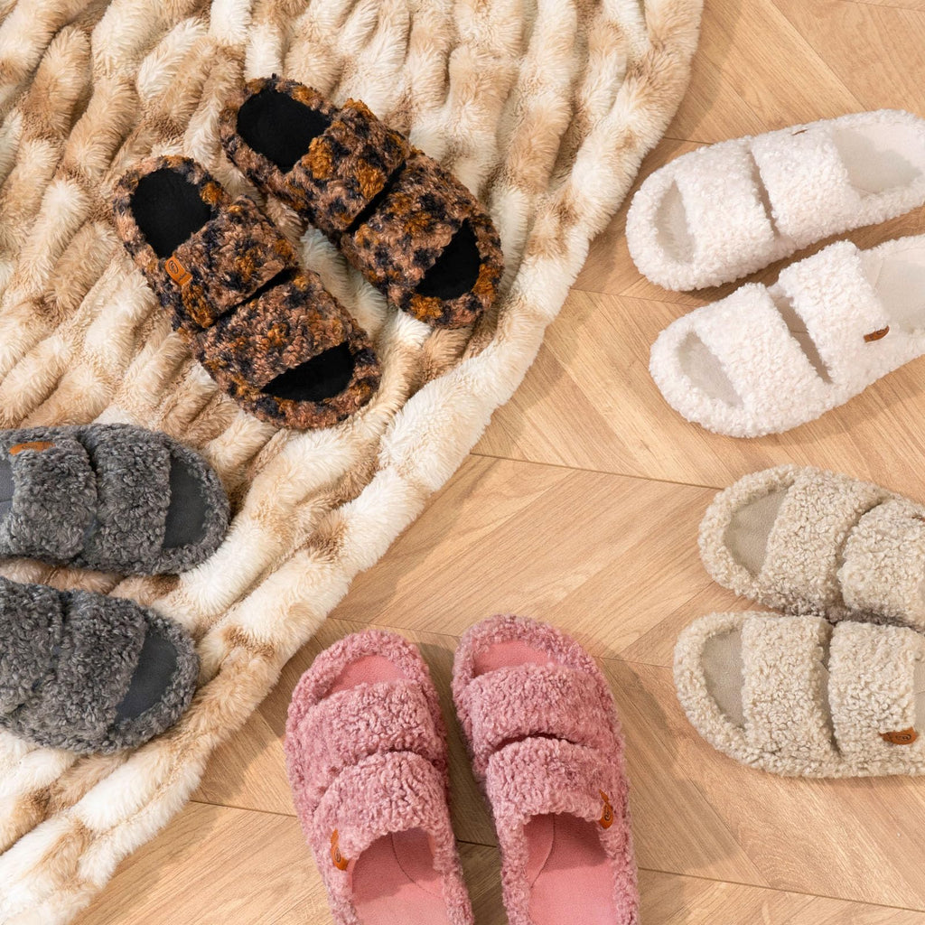 Fuzzy Memory Foam Slippers