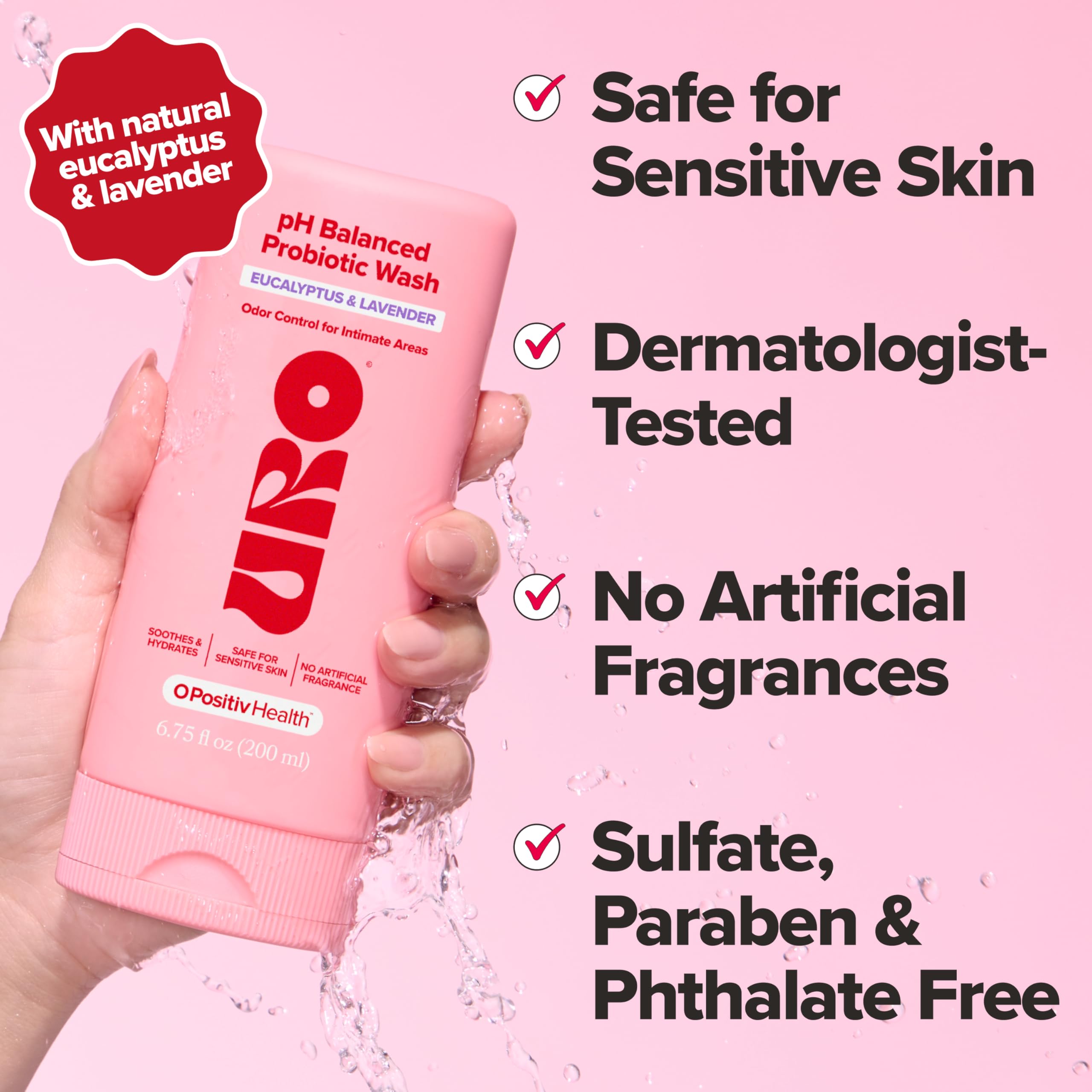 O Positiv URO pH Balanced Probiotic Wash –