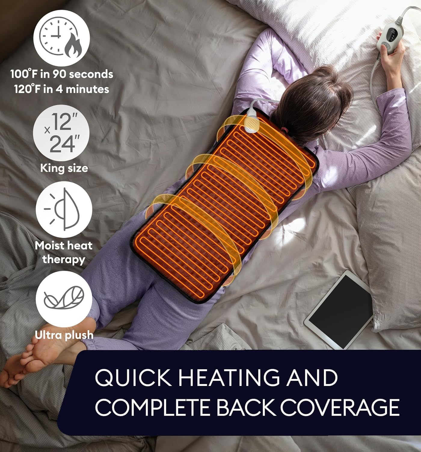 GENIANI 12×24 Electric Heating Pad