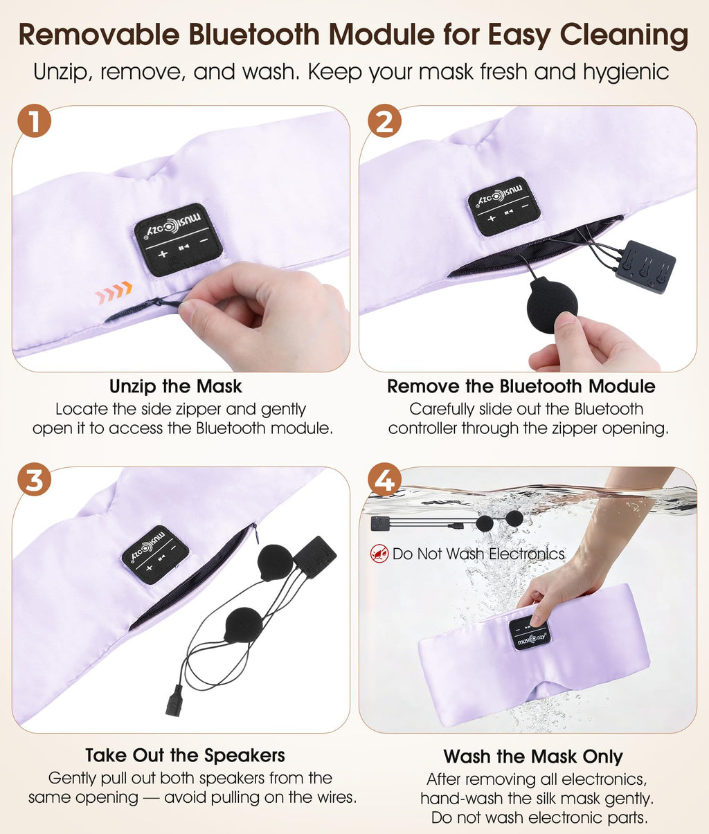 Mulberry Silk Bluetooth Sleep Mask