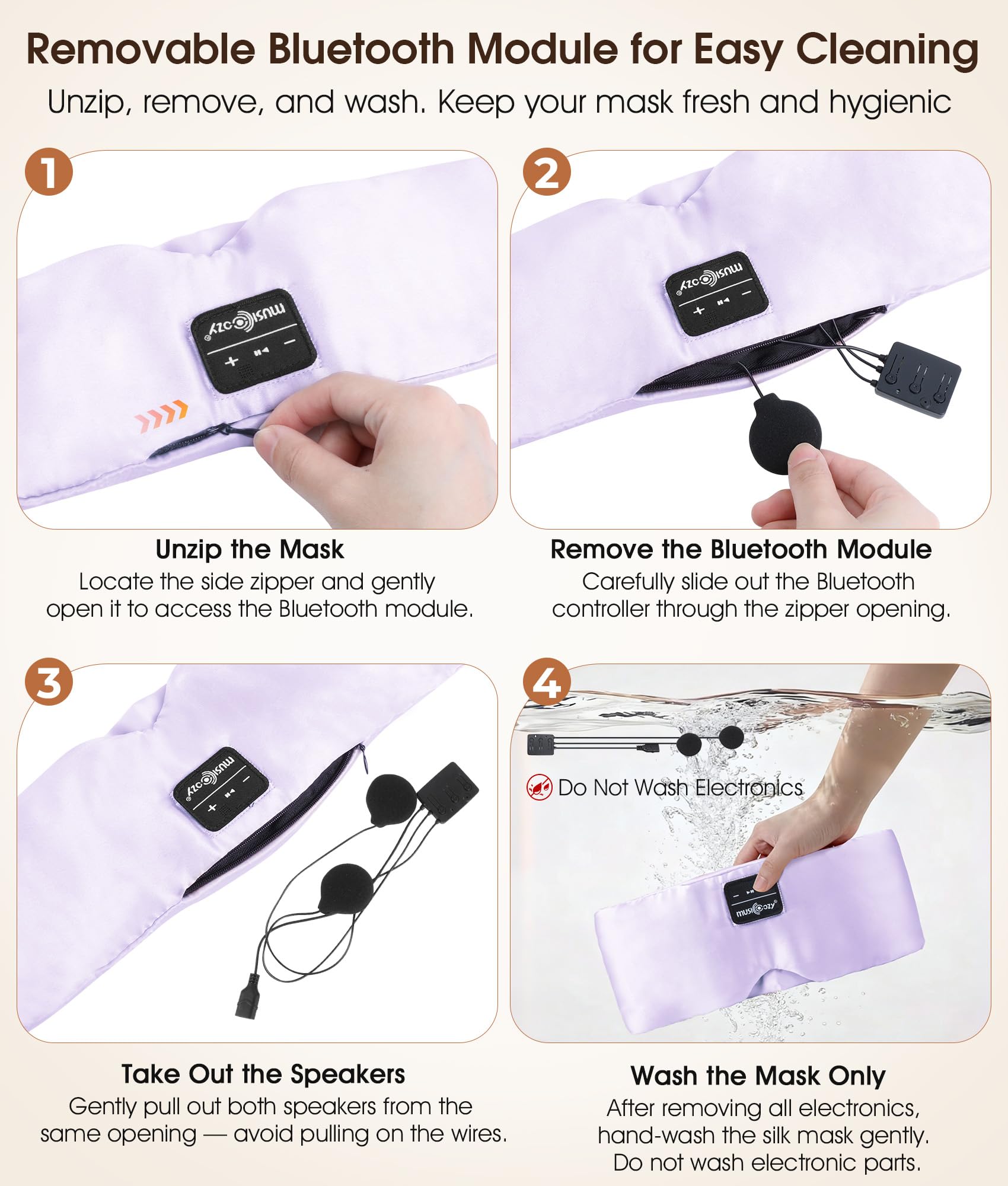 Mulberry Silk Bluetooth Sleep Mask