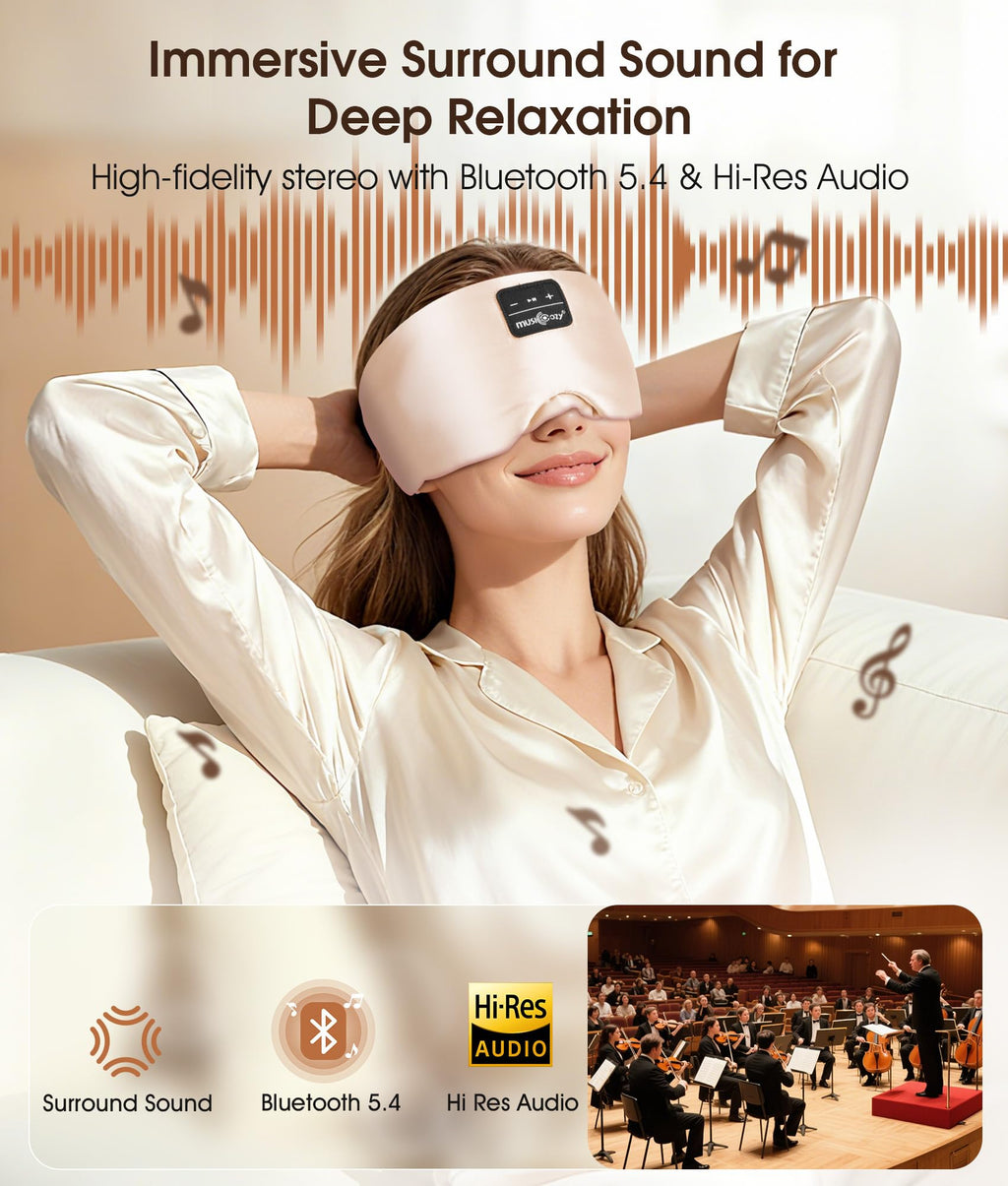 Mulberry Silk Bluetooth Sleep Mask