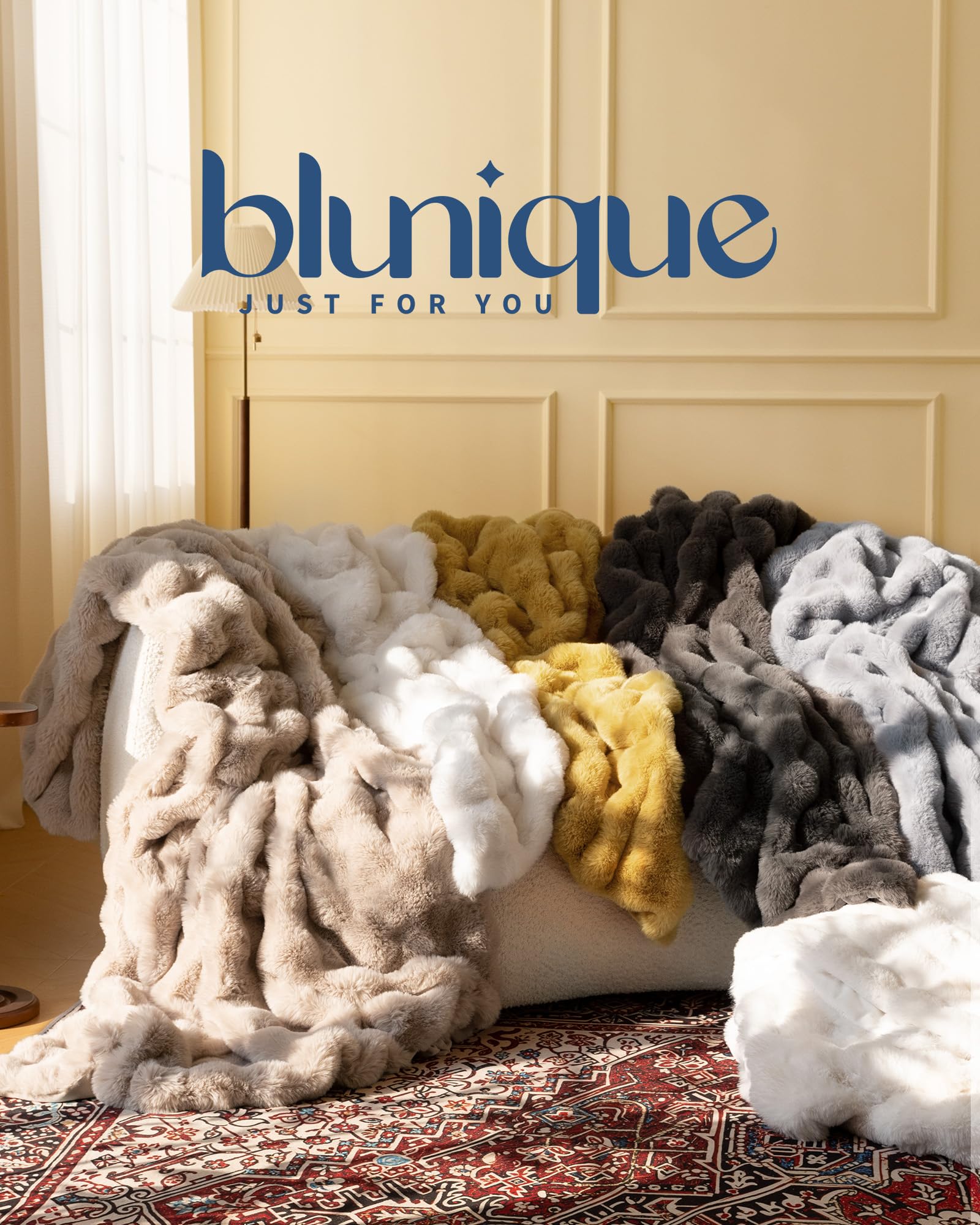 Ultra Soft Cozy 50x60 Faux Fur Throw