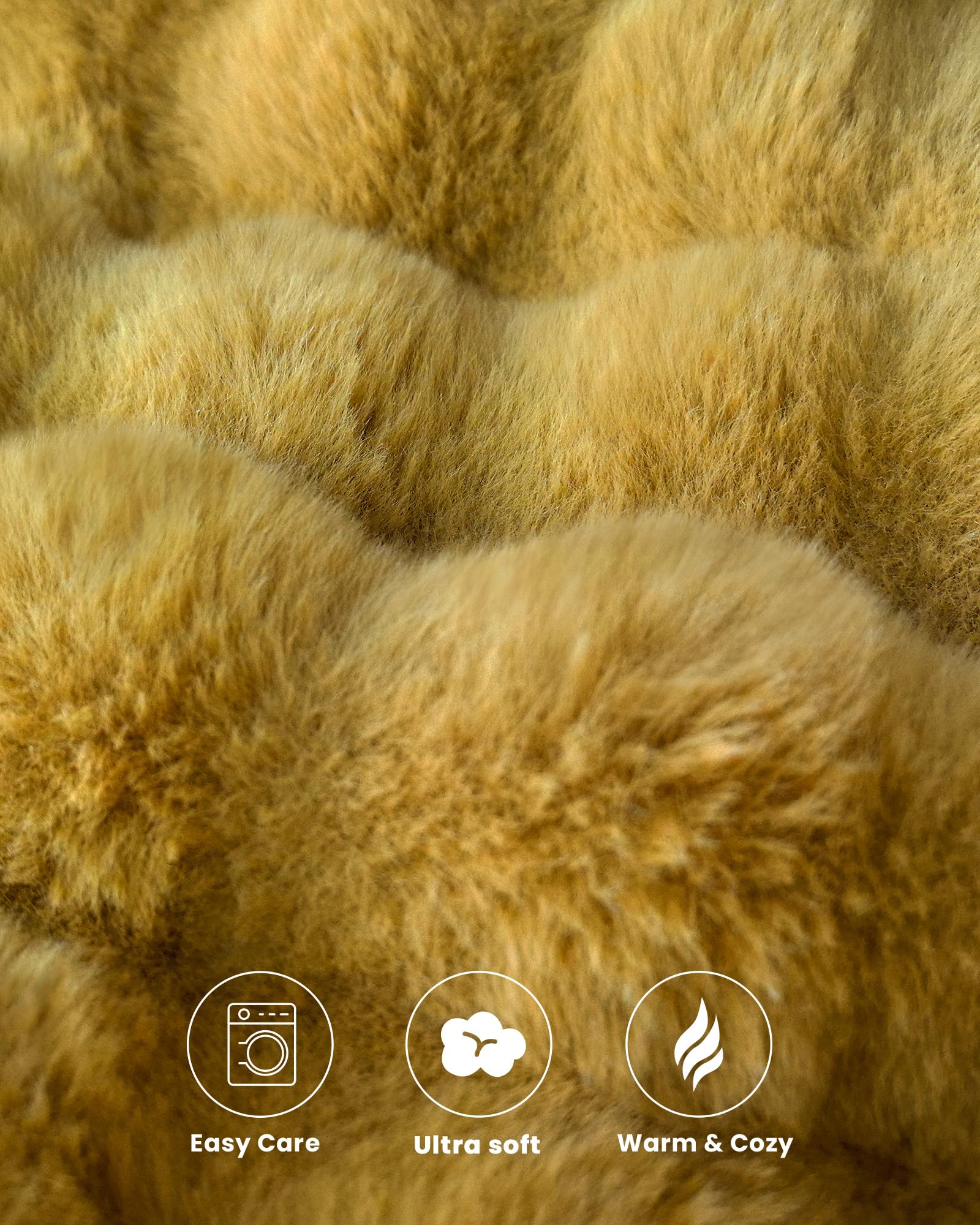 Ultra Soft Cozy 50x60 Faux Fur Throw