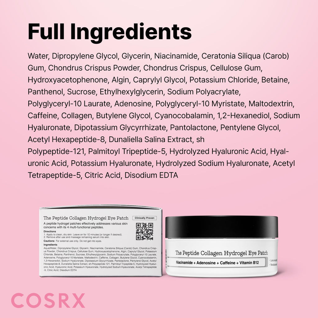 COSRX Pink Peptides Collagen Hydrogel Eye Patch