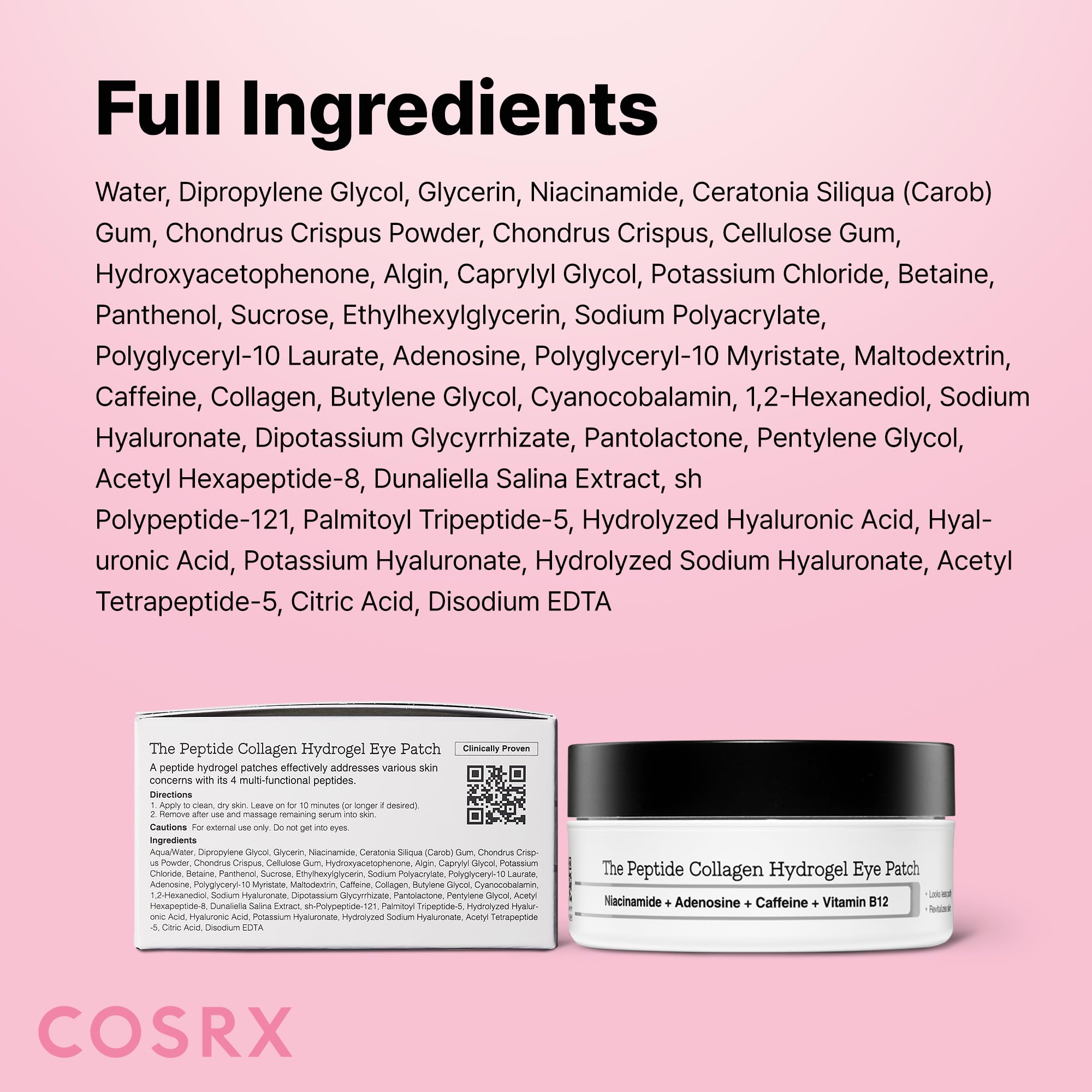 COSRX Pink Peptides Collagen Hydrogel Eye Patch