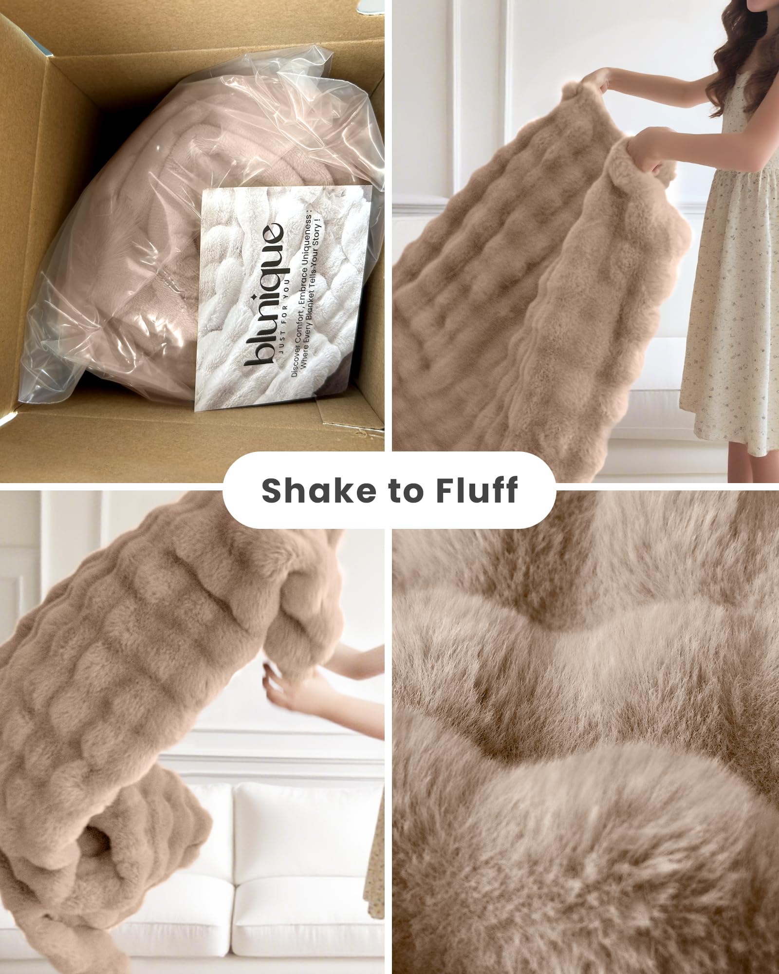 Ultra Soft Cozy 50x60 Faux Fur Throw