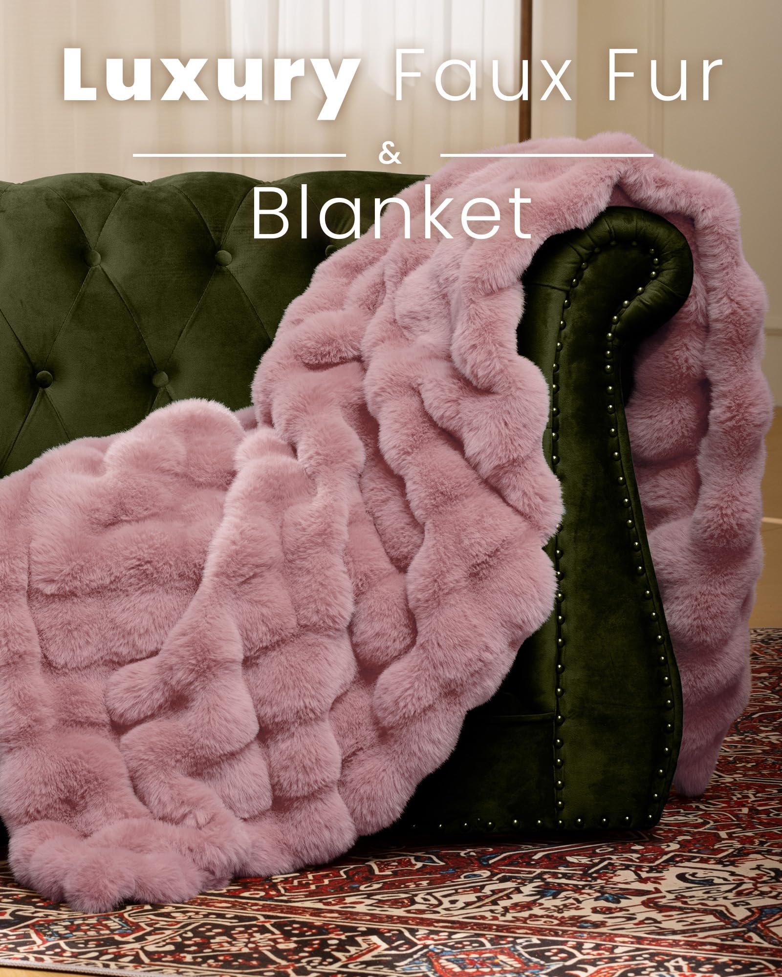 Ultra Soft Cozy 50x60 Faux Fur Throw