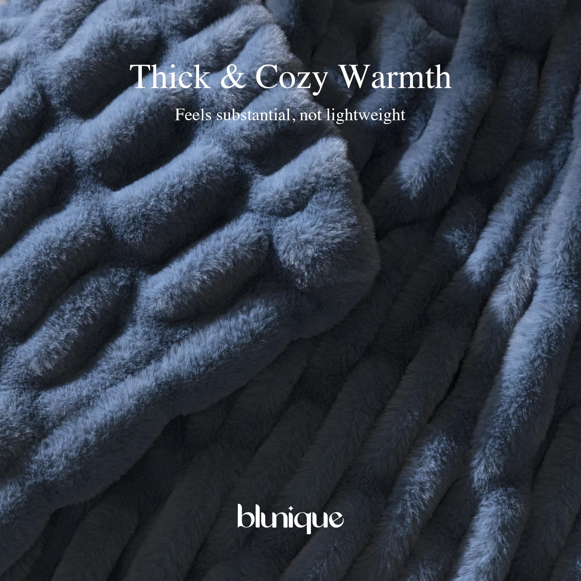 Ultra Soft Cozy 50x60 Faux Fur Throw
