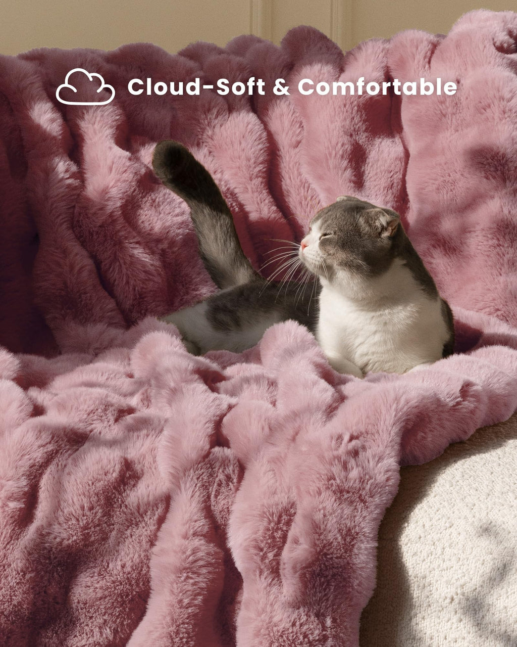 Ultra Soft Cozy 50x60 Faux Fur Throw