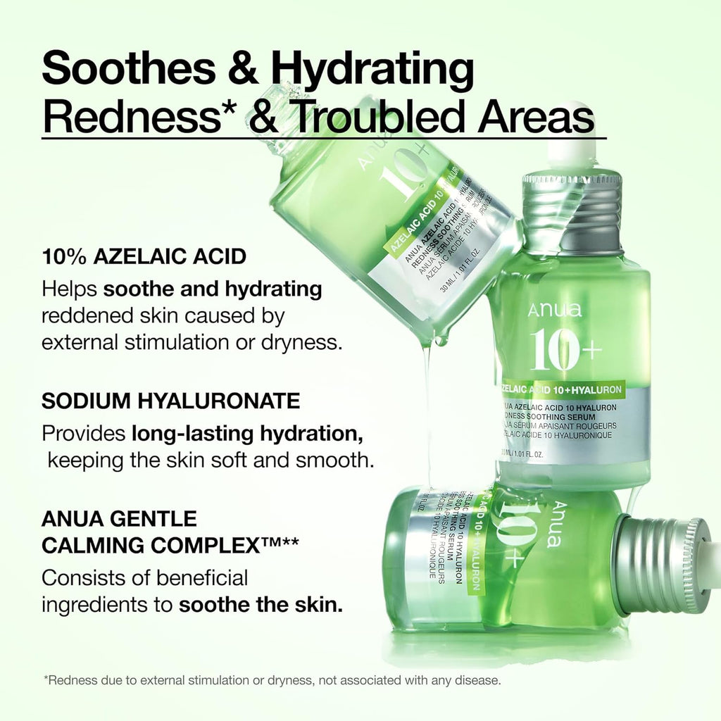 Anua Azelaic Acid 10+ Hyaluron Redness Soothing Serum
