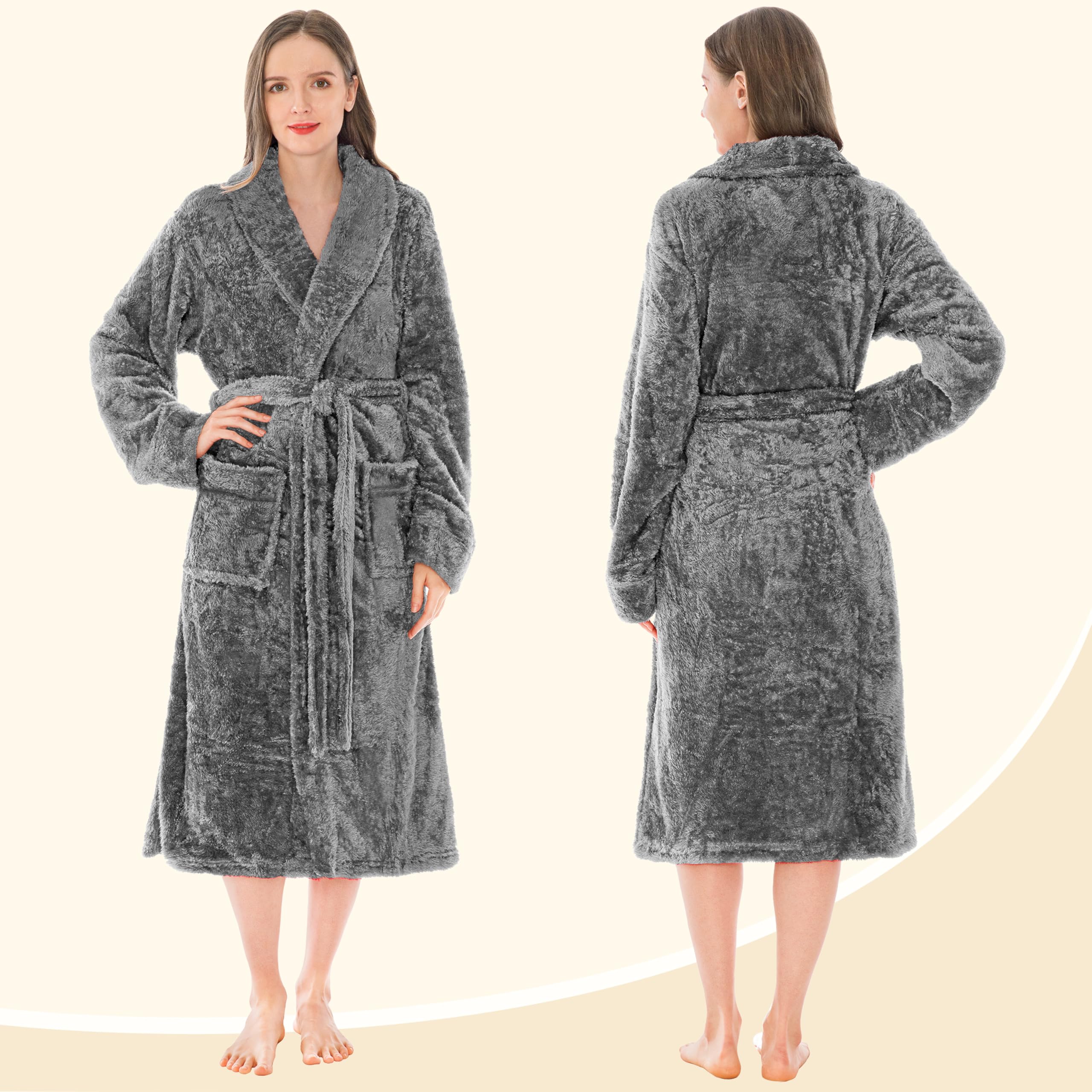 PAVILIA Plush Sherpa Robe