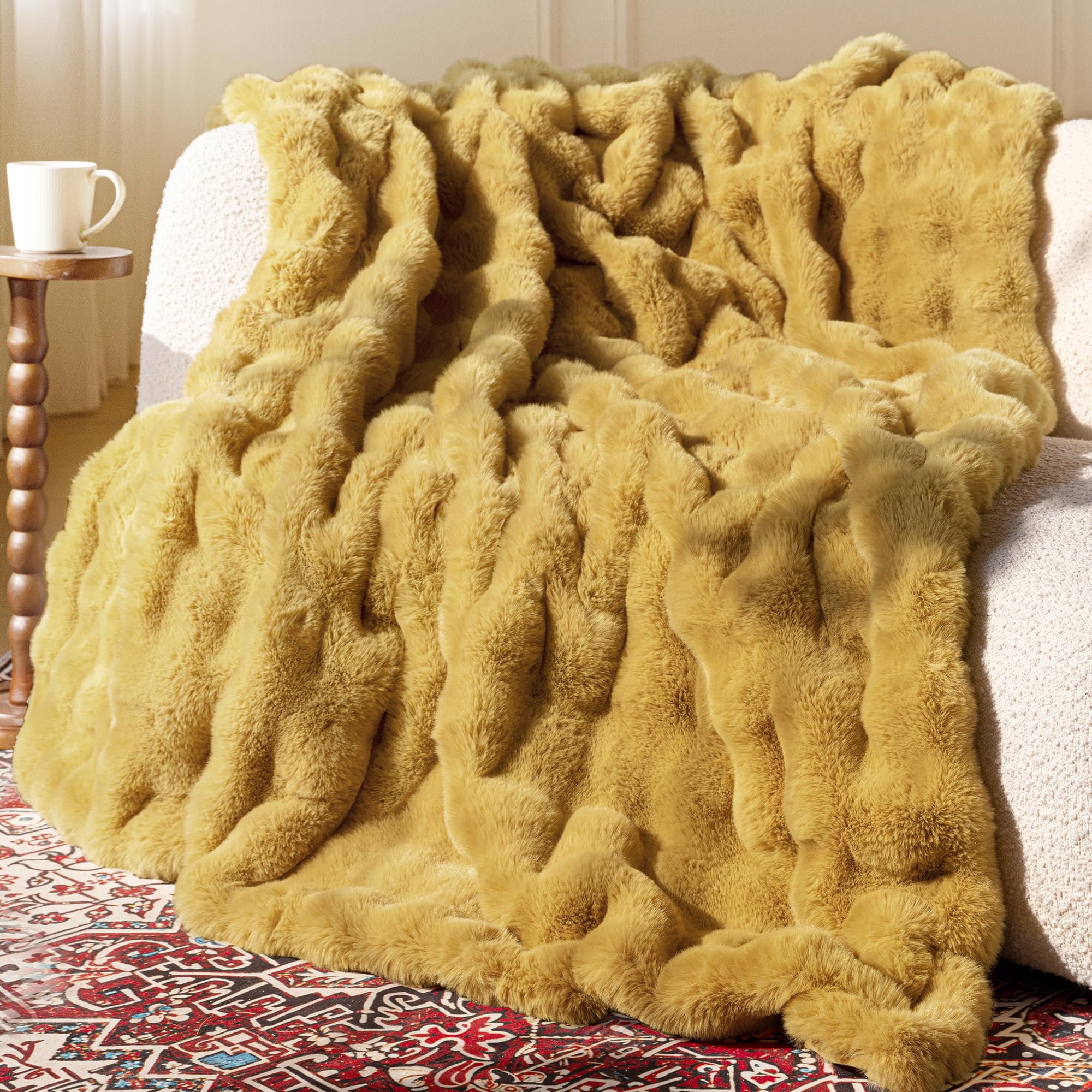 Ultra Soft Cozy 50x60 Faux Fur Throw