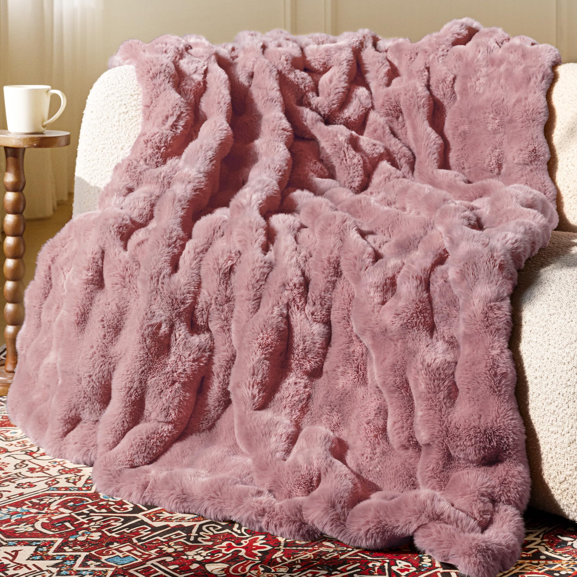 Ultra Soft Cozy 50x60 Faux Fur Throw