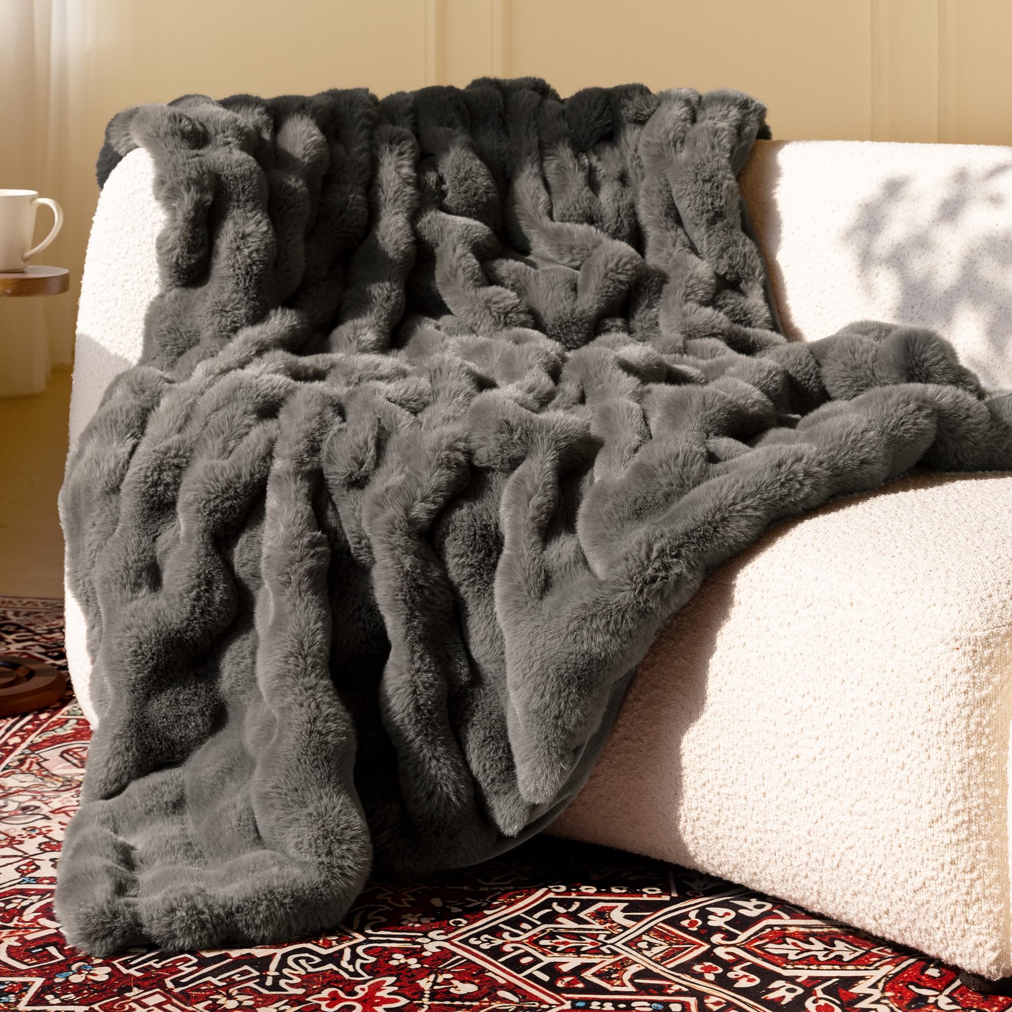 Ultra Soft Cozy 50x60 Faux Fur Throw