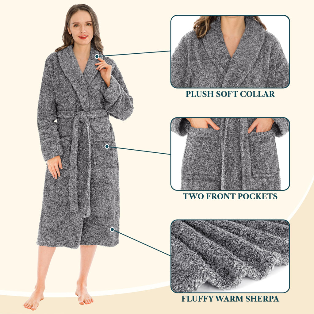PAVILIA Plush Sherpa Robe