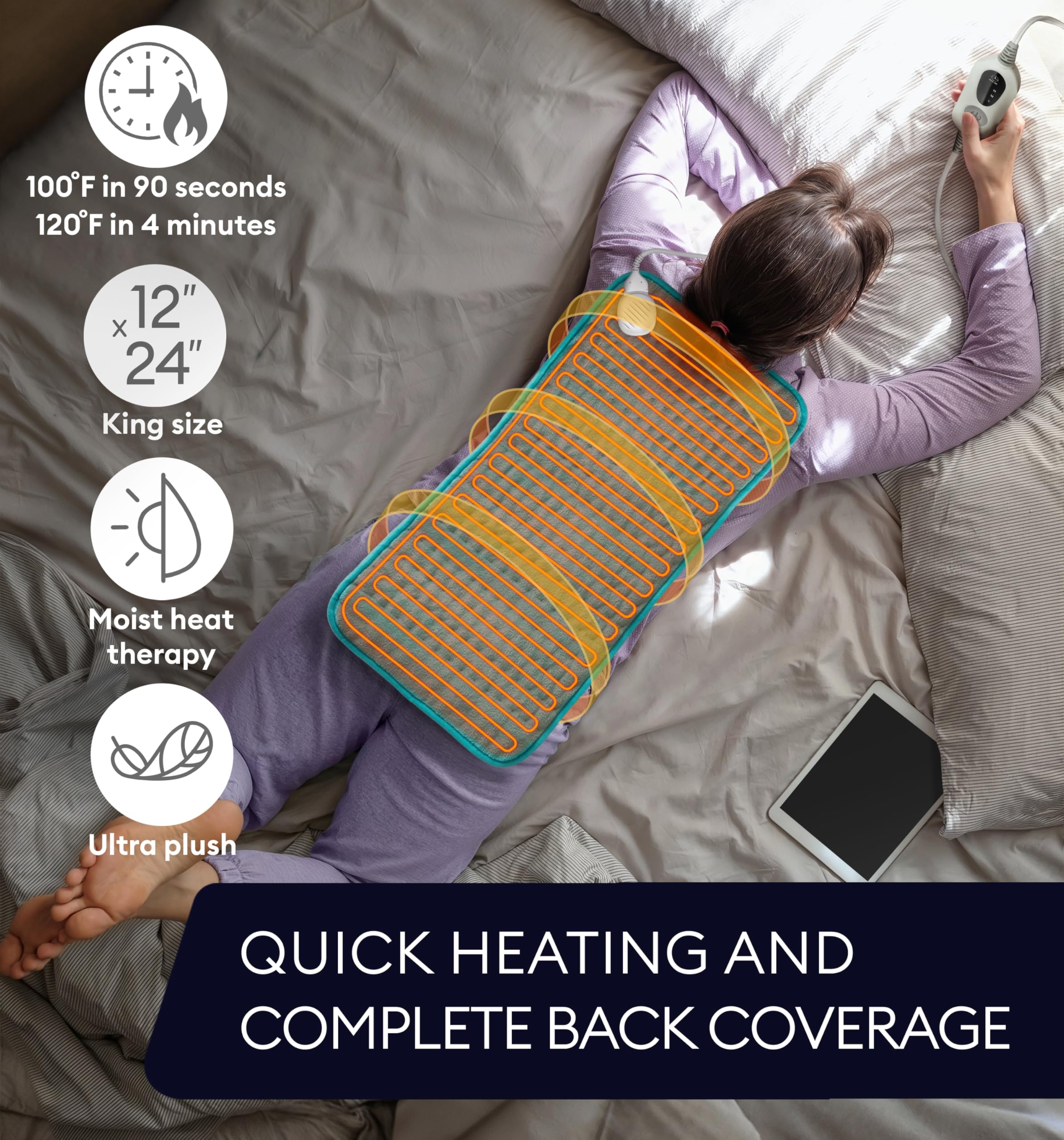 GENIANI 12×24 Electric Heating Pad