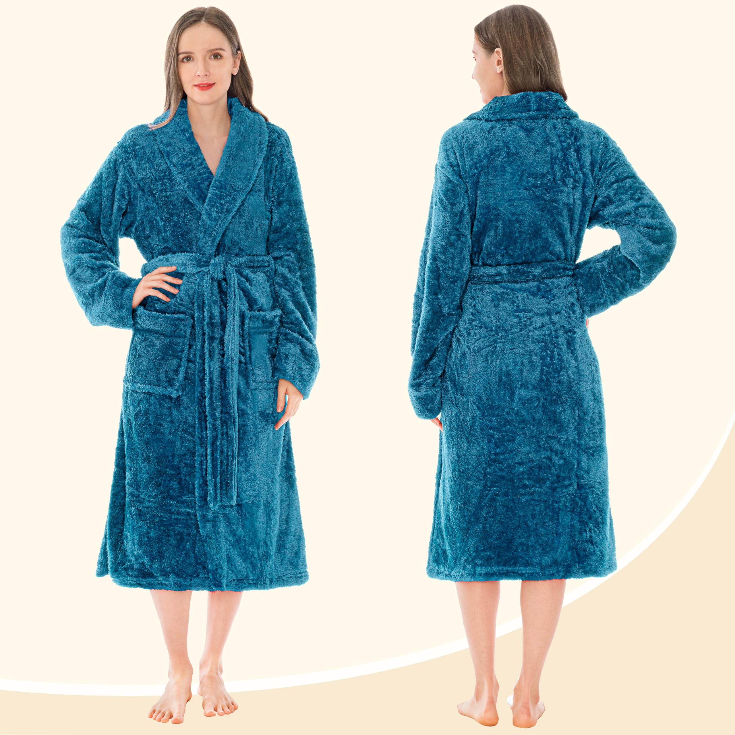 PAVILIA Plush Sherpa Robe