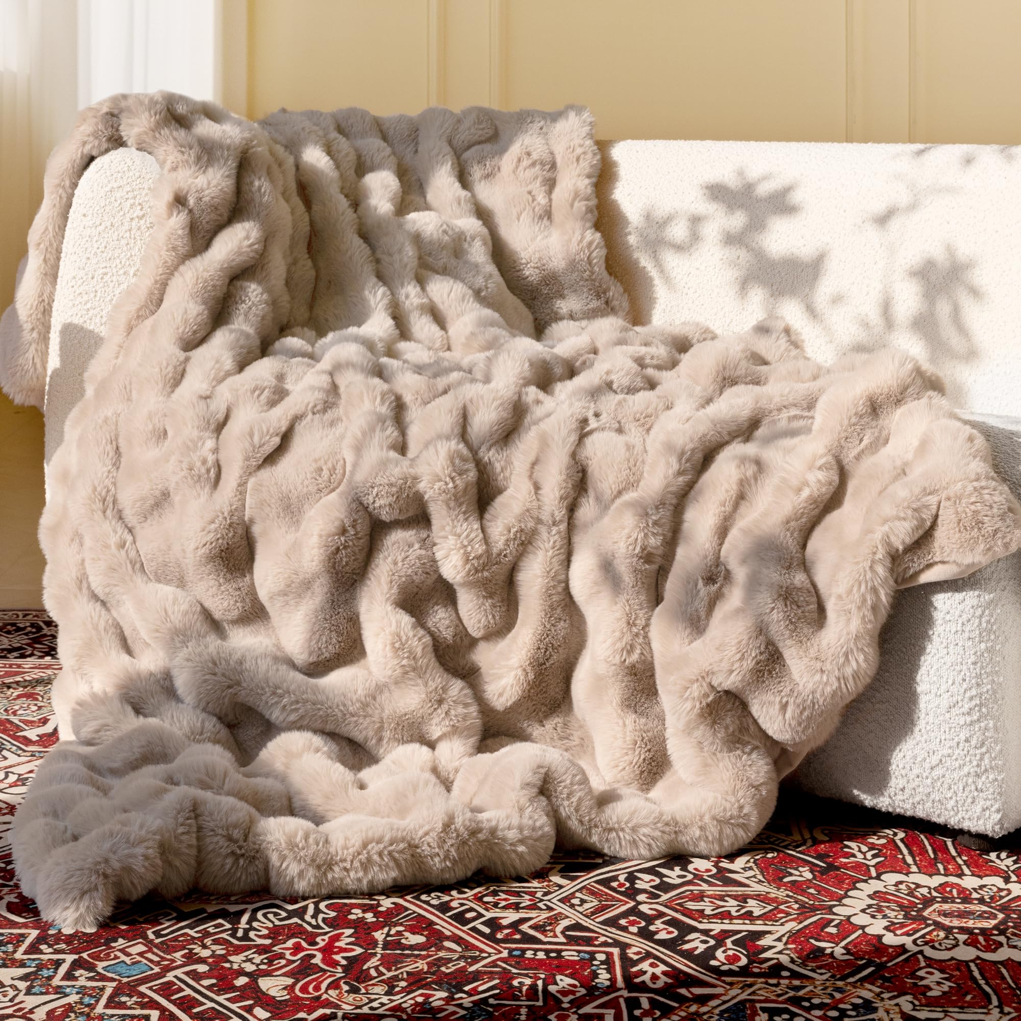 Ultra Soft Cozy 50x60 Faux Fur Throw