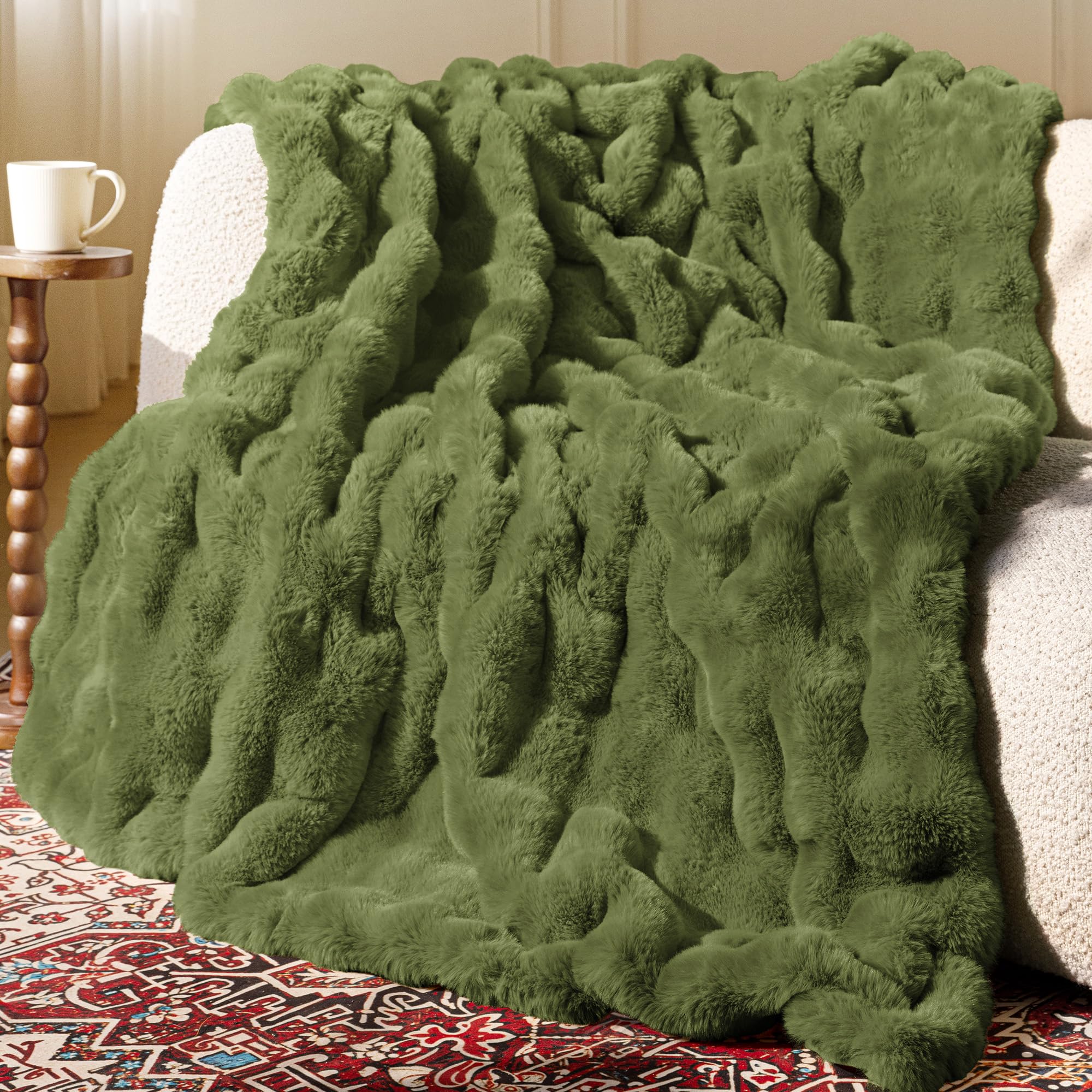 Ultra Soft Cozy 50x60 Faux Fur Throw