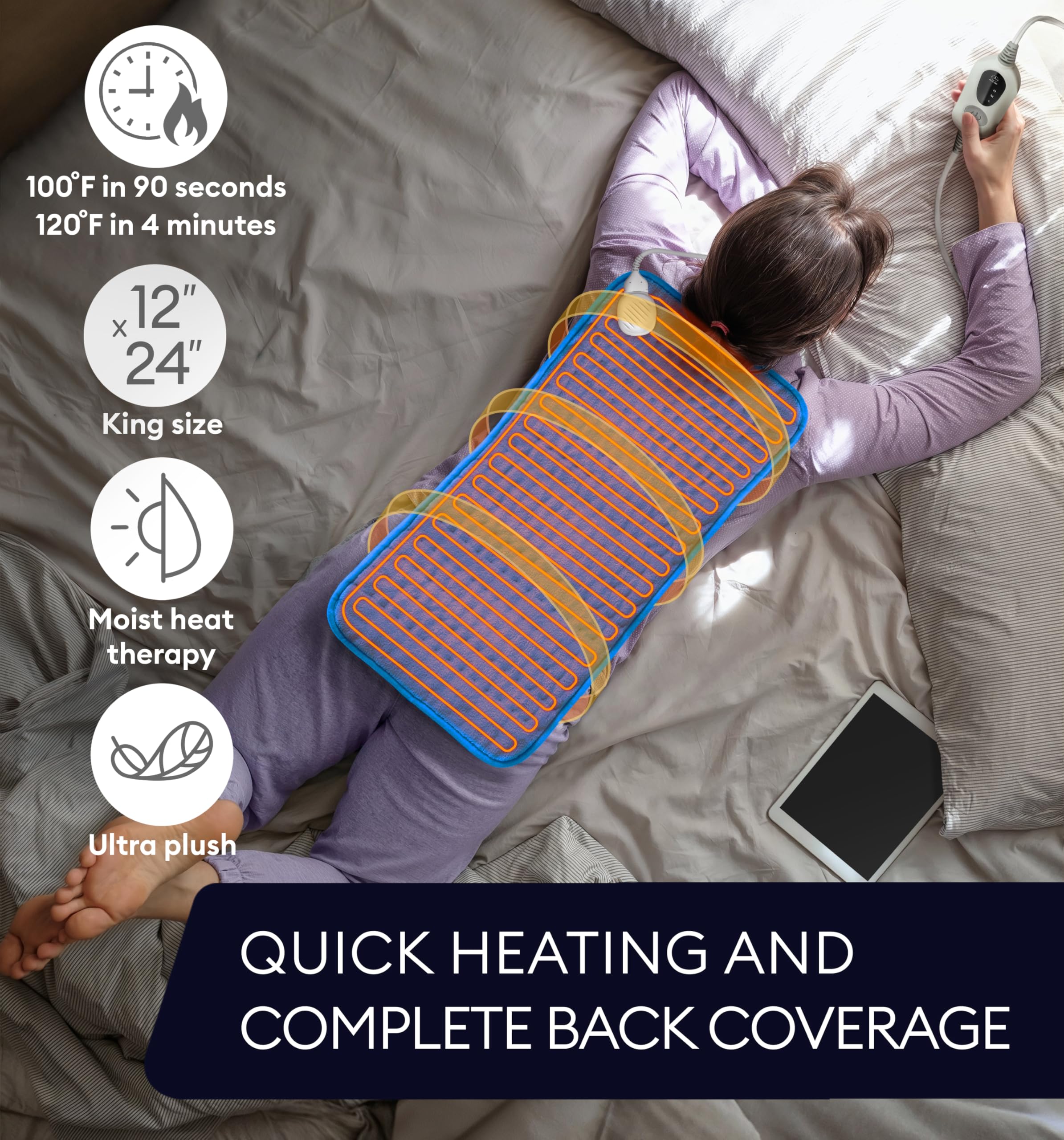 GENIANI 12×24 Electric Heating Pad